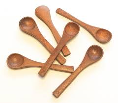 Bamboo spoons miniature