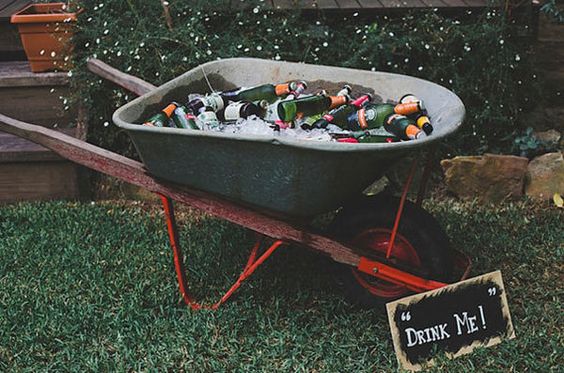 Drinks on a Wheelbarrow