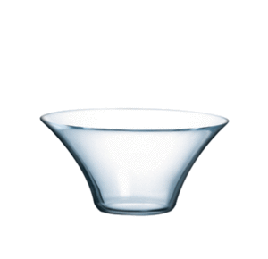 Desert clear glass bowl
