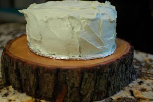 tree slice cake stand